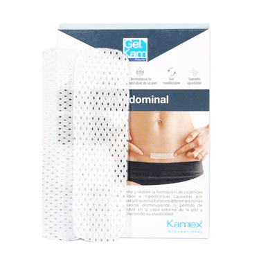 LAMINA EN GEL ABDOMINAL CON MALLA REF.430001NL CJA X 4 UND - KAMEX