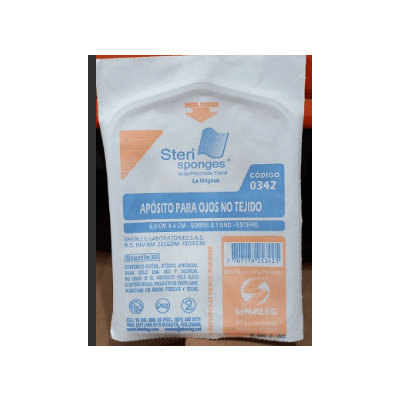 APOSITOS PARA OJOS ADULTOS NO TEJIDO ESTERIL REF. 0342 STERISPONGES SOB X UND - SHERLEG
