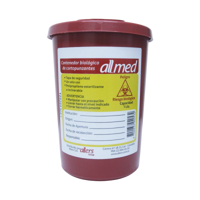 RECOLECTOR GUARDIAN DE 1 LITRO X UND - ALLMED