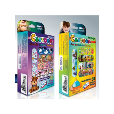 CURAS ADHESIVAS CARTOON NIÑA CJA X 50 UND - MEDICAL TAPE