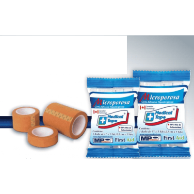 MICROPORO PIEL 1" X 5 YDS CELOFAN MAXIMA ADHESIVIDAD - MEDICAL TAPE