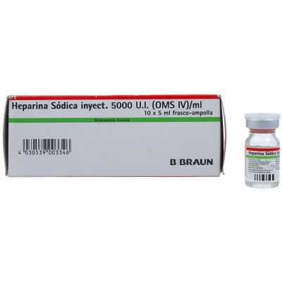 HEPARINA 5.000 U.I/ML X 5 ML BRAUN (25.000 U.I)