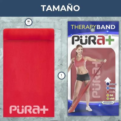 BANDA ELASTICA FISIOTERAPIA REGULAR ROJA X UND PURA+