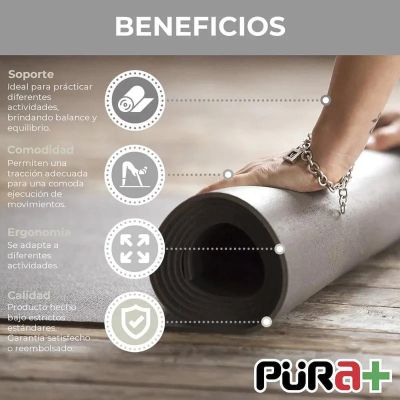 COLCHONETA YOGA PILATES CON BOLSO X UND PURA+