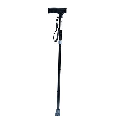 BASTON PLEGABLE 1 APOYO KONFORT PLUS EN ALUMINIO CON EMPUÑADURA EN T COLOR NEGRO REF. KP4-76085-20