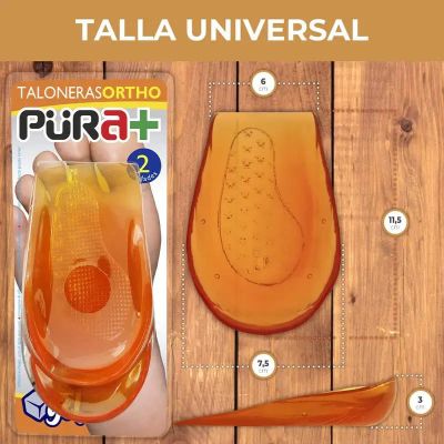 PLANTILLAS TALONERA GRADUAL NARANJA TALLA M REF.1498