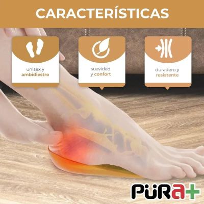 PLANTILLAS TALONERA GRADUAL NARANJA TALLA M REF.1498