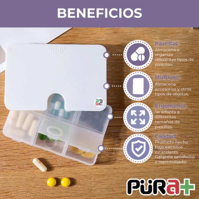 PORTA PASTILLAS BLANCO REF.4918 - PURA +