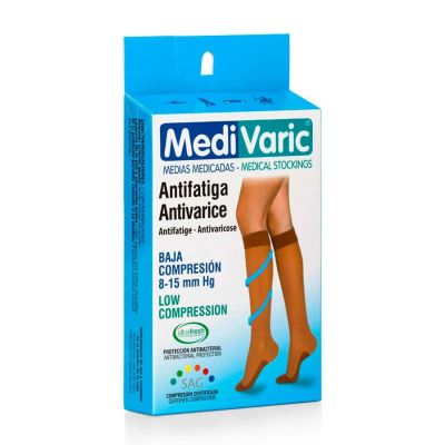 MEDIA DE COMPRESION DAMA TRANS. RODILLA COM. BAJA 8-15 TALLA M SAHARA REF. 1113P0201