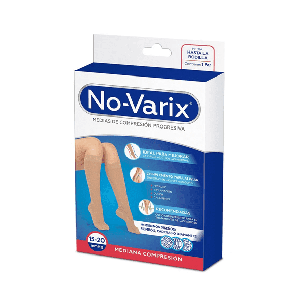 CALCETIN MUJER 15-20 MMHG COLORS DISEÑO ROMBO AZUL AGUAMARINA T/M REF.10112463 -NOVARIX