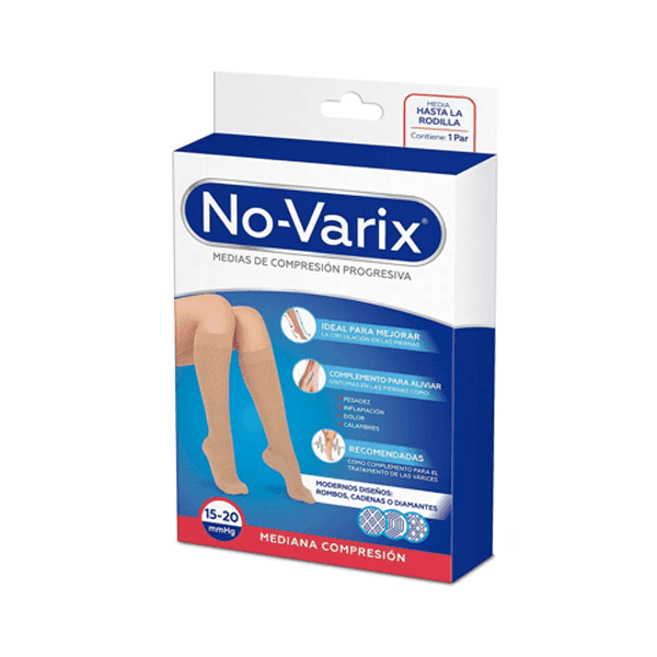 CALCETIN MUJER 15-20 MMHG COLORS DISEÑO ROMBO AZUL AGUAMARINA T/S REF.10112462 - NOVARIX